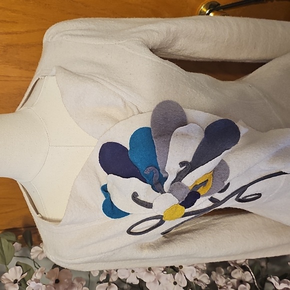 Anthropologie Sleeping On Snow Peplum Flower Cardigan - Picture 2 of 10